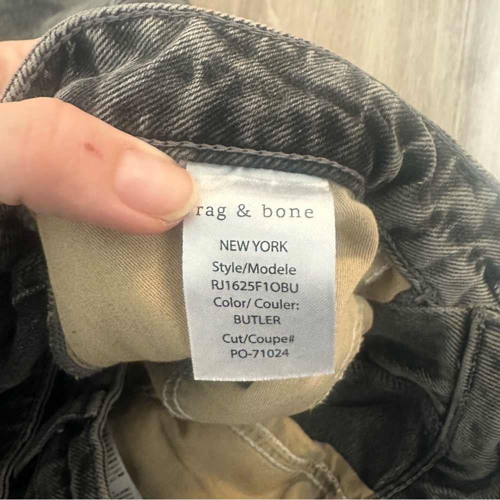 Rag & Bone High Rise Barrel Jeans 28 - Picture 6 of 7